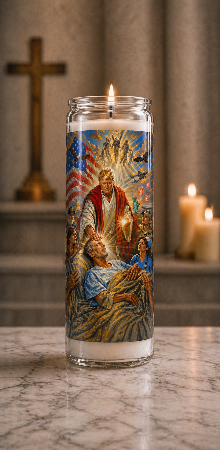 Trump candle